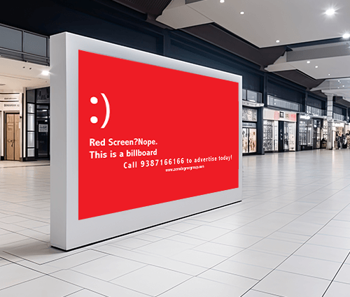 Seamless outdoor advertising screen for digital brand storytelling
                            